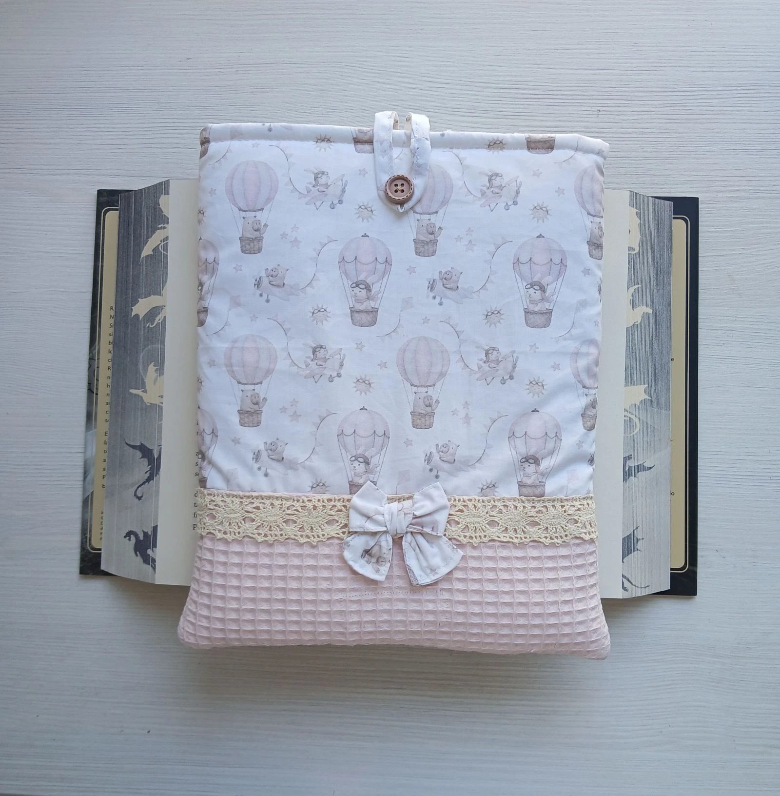 Funda para libro "Pequeños aviadores"